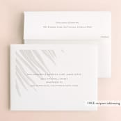 "Gilded Palm" - Wedding Thank You Cards in Sand by Melinda Denison - FREE Recipient Addressing