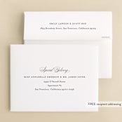 "Initialed" - Wedding Thank You Cards in Chantilly by Jessica Williams - FREE Recipient Addressing