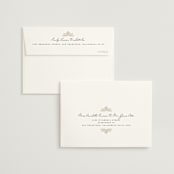 "Fringe" - Wedding Thank You Cards in Midnight by Leah Bisch - FREE Recipient Addressing