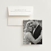 "Delicate Vine" - Wedding Thank You Cards in Alabaster by Susan Moyal - Front