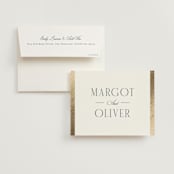 "The Ritz" - Wedding Thank You Cards in Quartz by Kristie Kern - Front