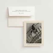 "Black Tie Affair" - Wedding Thank You Cards in Onyx by Hooray Creative - Front
