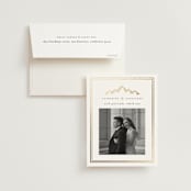 "Summit Serenity" - Wedding Thank You Cards in Quartz by Ana de Sousa - Front