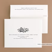 "Beloved" - Gloss-Press® Thank You Cards in Snow by Design Lotus - FREE Recipient Addressing