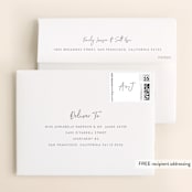 "Brushy frame" - Gloss-Press® Thank You Cards in Opal by Stacey Meacham - FREE Recipient Addressing