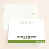 "Landscape" - Gloss-Press® Thank You Cards in Iridescent Pearl by Minted - Front