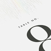 "Sparkle + Shine" - Gloss-Press® Table Numbers in Snow by Kristie Kern - Detail