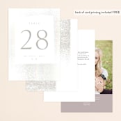 "the mill park" - Gloss-Press® Table Numbers in Opal by Phrosné Barwood - Back of Card Options