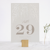 "Starry Sky" - Gloss-Press® Table Numbers in Iridescent by Phrosné Barwood - Front