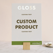 "Landscape" - Gloss-Press® Table Numbers in Iridescent Pearl by Minted - Front