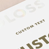 "Landscape" - Gloss-Press® Table Numbers in Iridescent Pearl by Minted - Detail