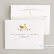 "Red White & Blue BBQ" - Party Thank You Cards in Whipped Cream by Susan Zinader - FREE Recipient Addressing