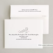 "Pizza Birthday Bash" - Party Thank You Cards in Noir by Kartika Paramita - FREE Recipient Addressing