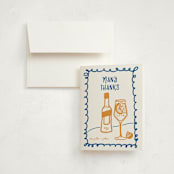 "Spritz Dinner" - Party Thank You Cards in Capri by Erika Firm - Front