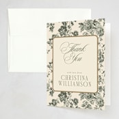 "Formally" - Party Thank You Cards in Garden by Jenna Holcomb - Front