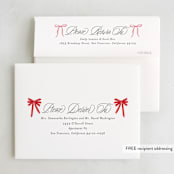 "Bow Wreath" - Party Thank You Cards in Forest by Jackie Crawford - FREE Recipient Addressing