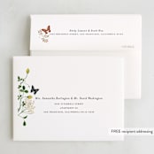 "Wild meadow" - Party Thank You Cards in Elder Flower by Sarah Knight - FREE Recipient Addressing