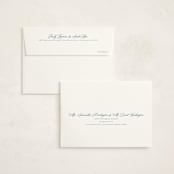 "Empire" - Party Thank You Cards in Dusty Blue by Jennifer Postorino - FREE Recipient Addressing