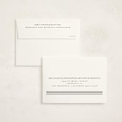 "Timeless Charm" - Party Thank You Cards in Charcoal by Lucrecia Caporale - FREE Recipient Addressing