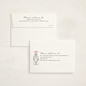 "Sparkling Champagne Tower" - Party Thank You Cards in Petal by Jackie Crawford - FREE Recipient Addressing