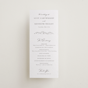 "Mountainview" - Letterpress Long Programs in Graphite by Sarah Brown - Front