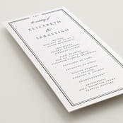 "Classic Frame" - Letterpress Long Programs in Soft Black by Nicole Walsh - Detail
