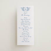 "Garden romance" - Letterpress Long Programs in Sky Blue by Creo Study - Front