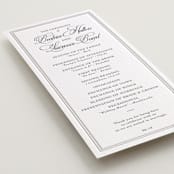 "Bradford" - Letterpress Long Programs in Pewter by Megan Davis - Detail