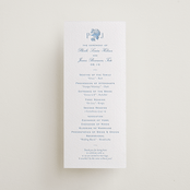 "Chesapeake" - Letterpress Long Programs in Sky Blue by Megan Davis - Front