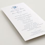 "Chesapeake" - Letterpress Long Programs in Sky Blue by Megan Davis - Detail
