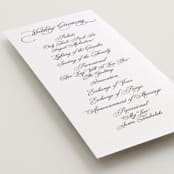 "palazzo" - Letterpress Long Programs in Soft Black by Benita Crandall - Detail