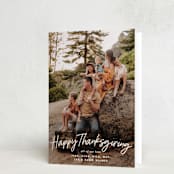 "Felt Marker" - Thanksgiving Cards in Chai Latte by Owl and Toad - Folded Card