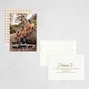 "Felt Marker" - Thanksgiving Cards in Chai Latte by Owl and Toad - Assembled