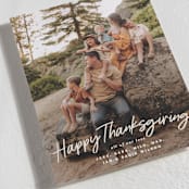 "Felt Marker" - Thanksgiving Cards in Chai Latte by Owl and Toad - Detail