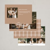"Oh so Grateful" - Thanksgiving Cards in Snowdrop by Ani Somi - Back of Card Options