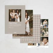 "Simple Thanks" - Thanksgiving Cards in Cotton by Heather Cairl - Back of Card Options