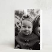 "Simple Thanks" - Thanksgiving Cards in Cotton by Heather Cairl - Folded Card