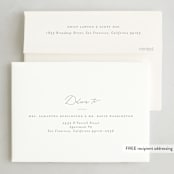 "Simple Thanks" - Thanksgiving Cards in Cotton by Heather Cairl - FREE Recipient Addressing