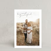 "Beyond Grateful" - Thanksgiving Cards in Sand by Maja Cunningham - Front