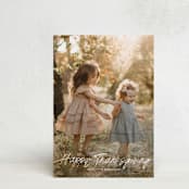 "Faubourg" - Thanksgiving Cards in Snow by Leia Matt - Front