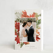 "Holiday Bouquet" - Thanksgiving Cards in Harvest by Eric Clegg - Folded Card