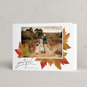 "Maple Lovers" - Thanksgiving Cards in Autumn by Grae - Folded Card