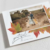 "Maple Lovers" - Thanksgiving Cards in Autumn by Grae - Detail