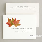 "Maple Lovers" - Thanksgiving Cards in Autumn by Grae - FREE Recipient Addressing