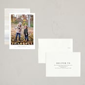 "Modern Thankful" - Thanksgiving Cards in Cloud by Nicole Walsh - Assembled