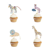 "Safari Cupcake Toppers (16)" - Party Cake Toppers in multicolorassorted-colors by MA FÊTE