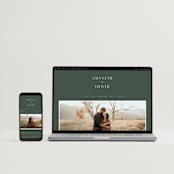 "Flip" - Wedding Thank You Postcards in Forest by Kelly Schmidt - FREE Wedding Website