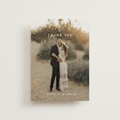 "Sense and Sensibility" - Wedding Thank You Postcards in Cloud by Design Lotus - Front