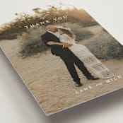 "Sense and Sensibility" - Wedding Thank You Postcards in Cloud by Design Lotus - Detail