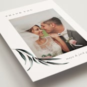 "Maya Rustica" - Wedding Thank You Postcards in Rose by Petra Kern - Detail